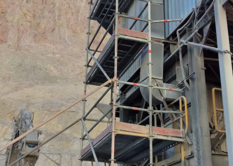 Construcción salas operadores Chancadores 1_2, Gerencia Mina, Minera Los Pelambres.