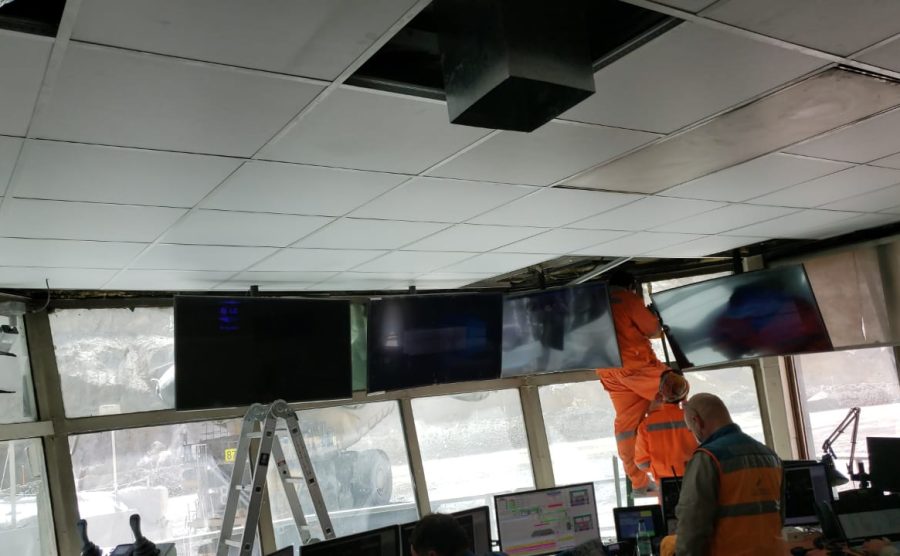 Construcción salas operadores Chancadores 1_2, Gerencia Mina, Minera Los Pelambres.
