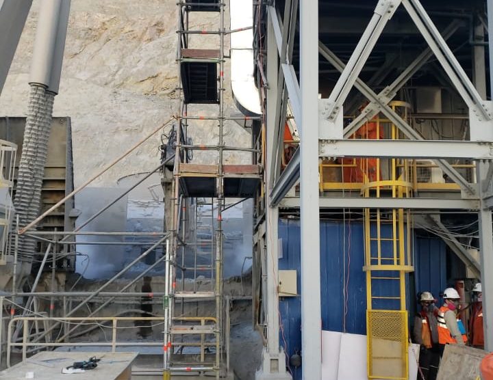 Construcción salas operadores Chancadores 1_2, Gerencia Mina, Minera Los Pelambres.